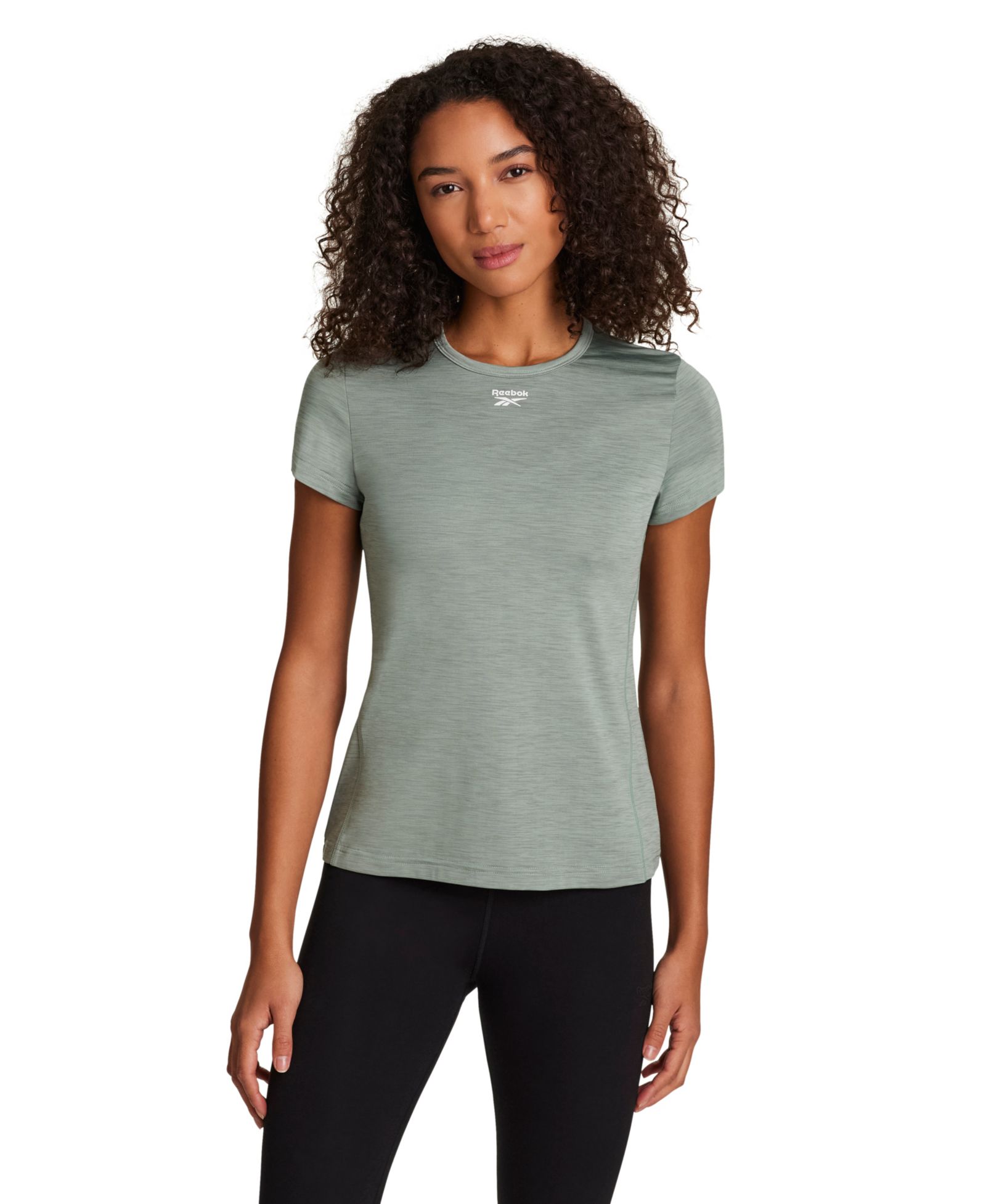 Reebok Women's Marled Crewneck Performance T-Shirt