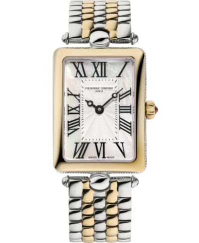 Часы Frederique Constant Women's Art Deco Carree Two-Tone Stainless Steel, 28mm
