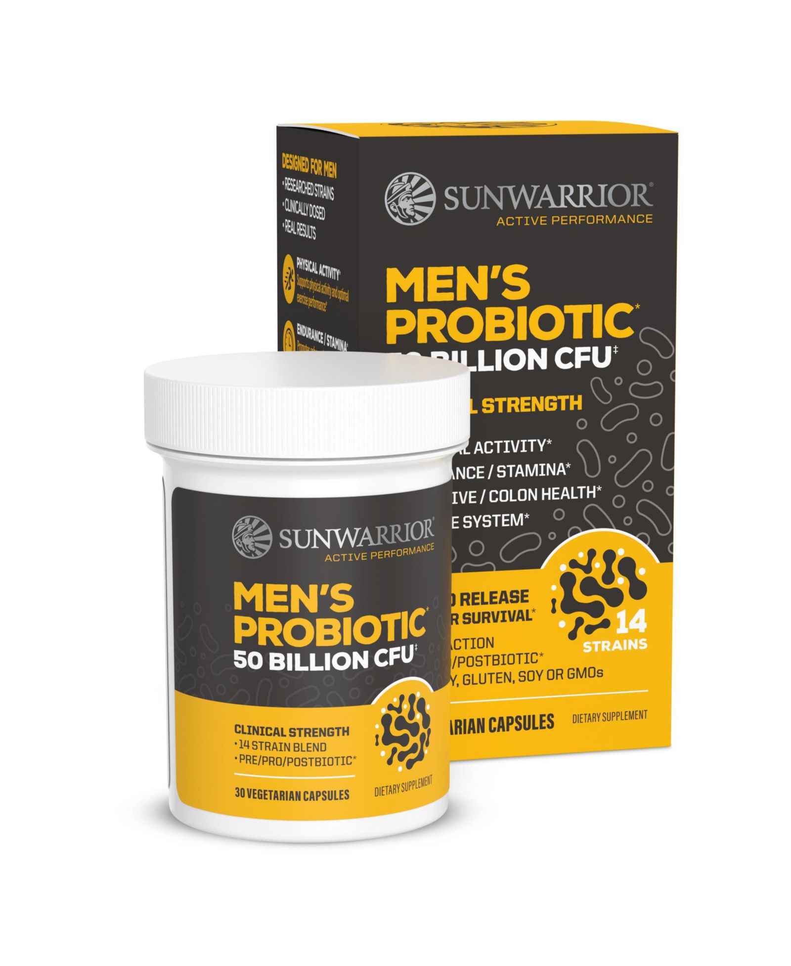 Sunwarrior Active Performance Мужской пробиотик, 30 шт