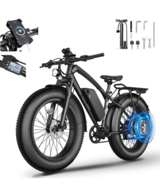 Skeri Electric Bike, 26"x4.0" Fat Tire E Bike, 500W (Peak 1000) Motor, 48V 15.6Ah Removable Electric Bike for Adults, 60 Miles & 25 mph with 7 Speed