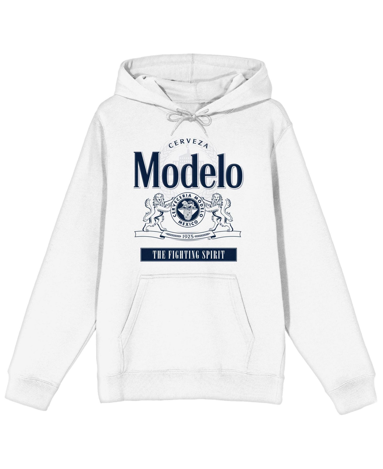 Мужское худи Modelo The Fighting Spirit Long Sleeve White Adult -3XL