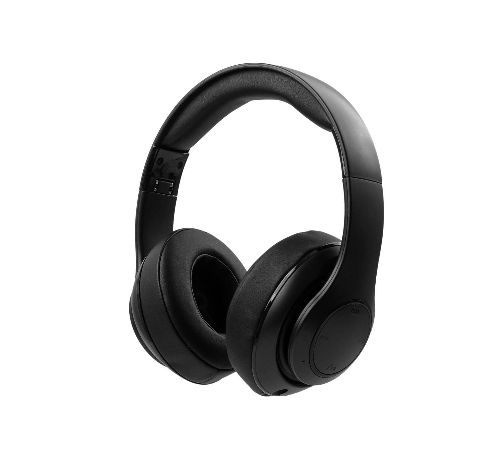 Bluetooth 5.4 наушники RadioShack с управлением на чашках и перезаряжаемым аккумулятором 400 mAh, черный
