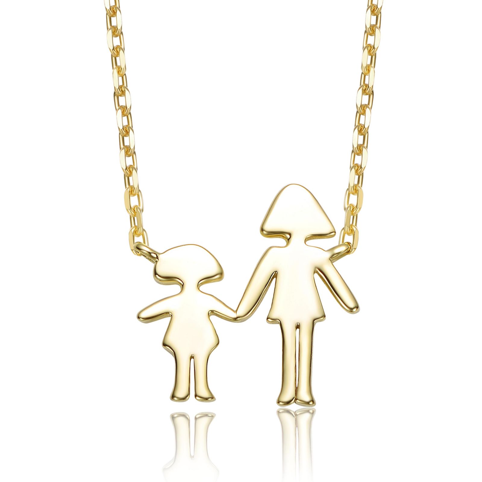 Женская подвеска Rachel Glauber Plated Mother & Daughter Family-Themed