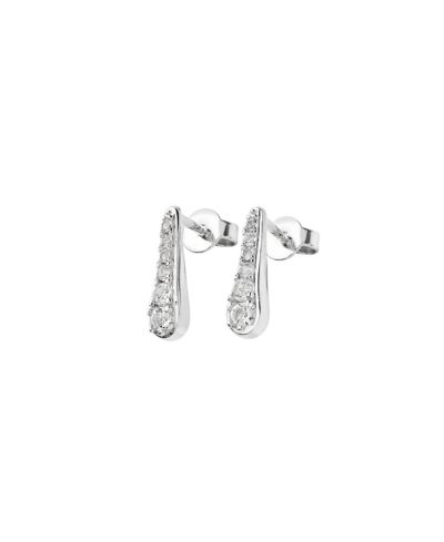 Серьги-гвоздики Skinny Drip Studs с топазом