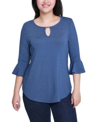 Женский топ NY Collection Petite Bell Sleeve