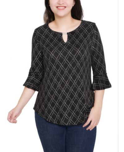 Женский топ NY Collection Petite Bell Sleeve