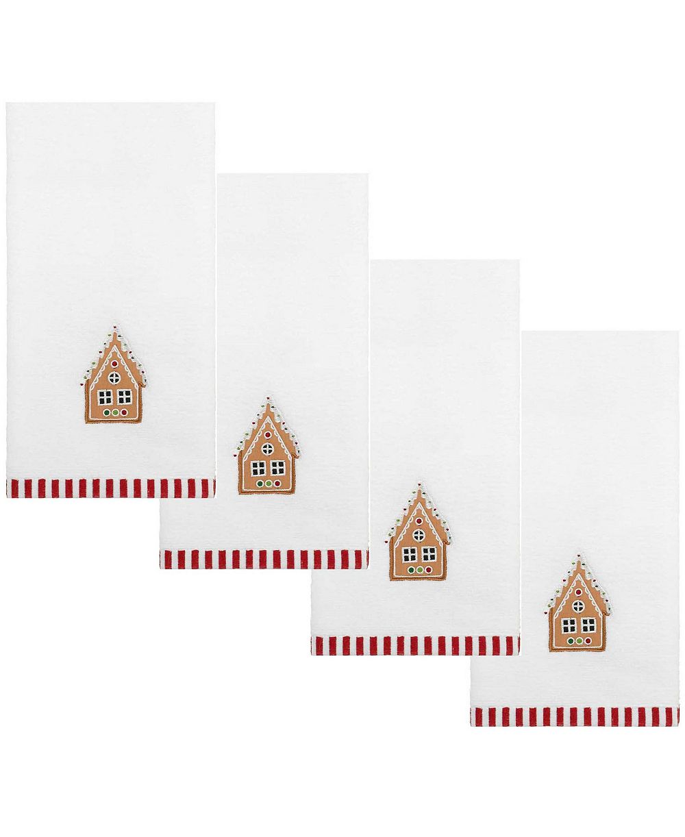Набор полотенец для рук Avanti Cotton Gingerbread Man 4-Pc., 18" x 11"