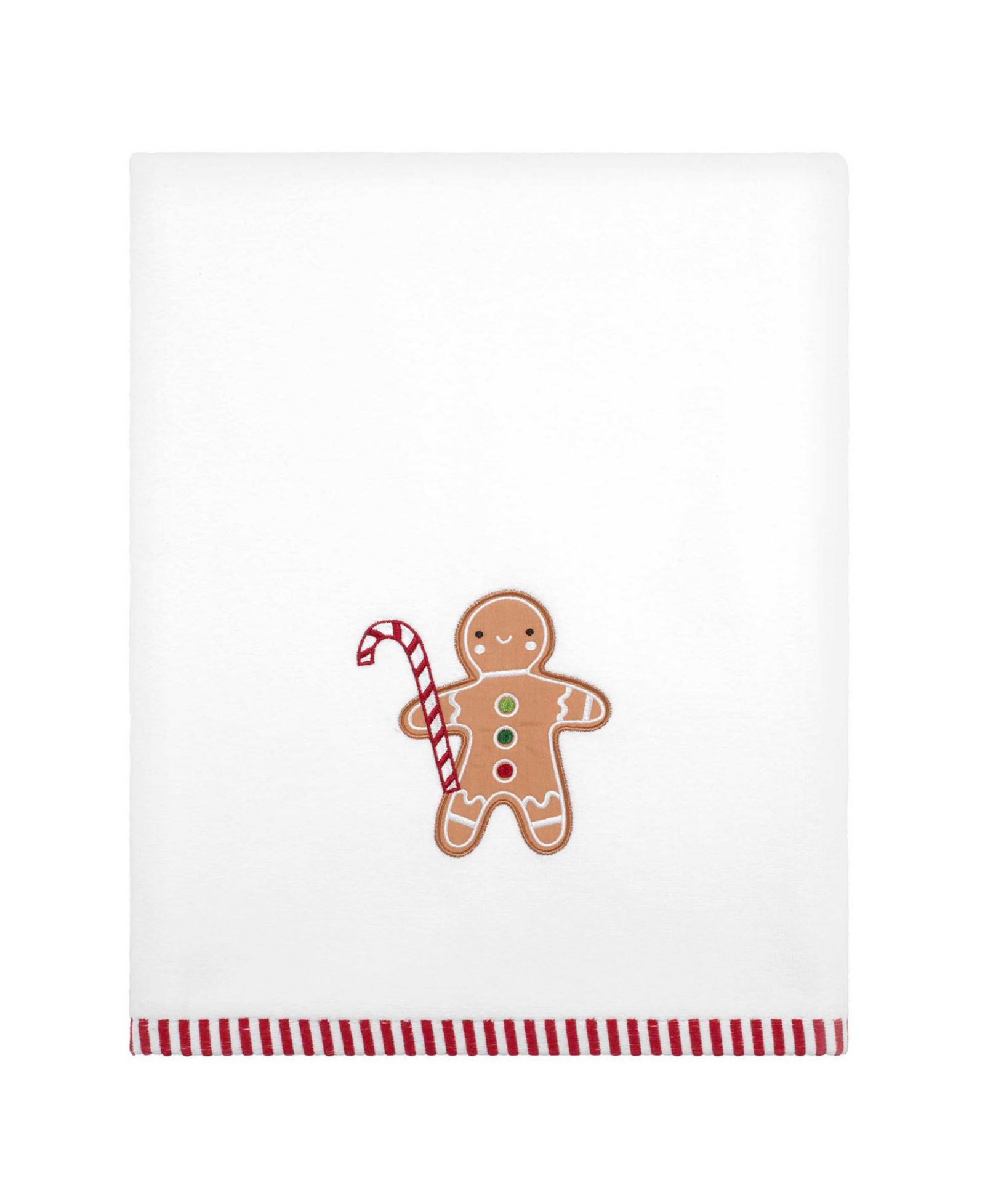Avanti Gingerbread Man Cotton Bath Towel Set, 52" x 27"