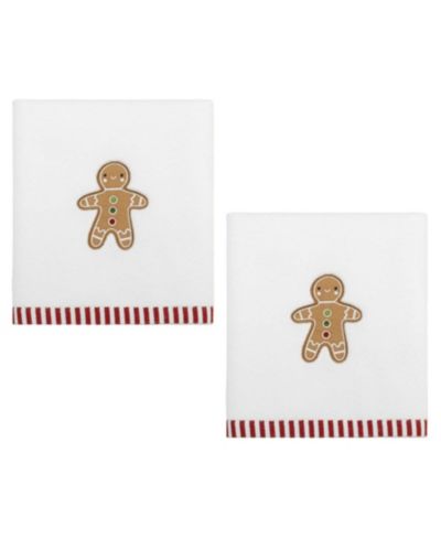 Набор из 2 полотенец Avanti Gingerbread Man Cotton 2-Pc. 28" x 16"