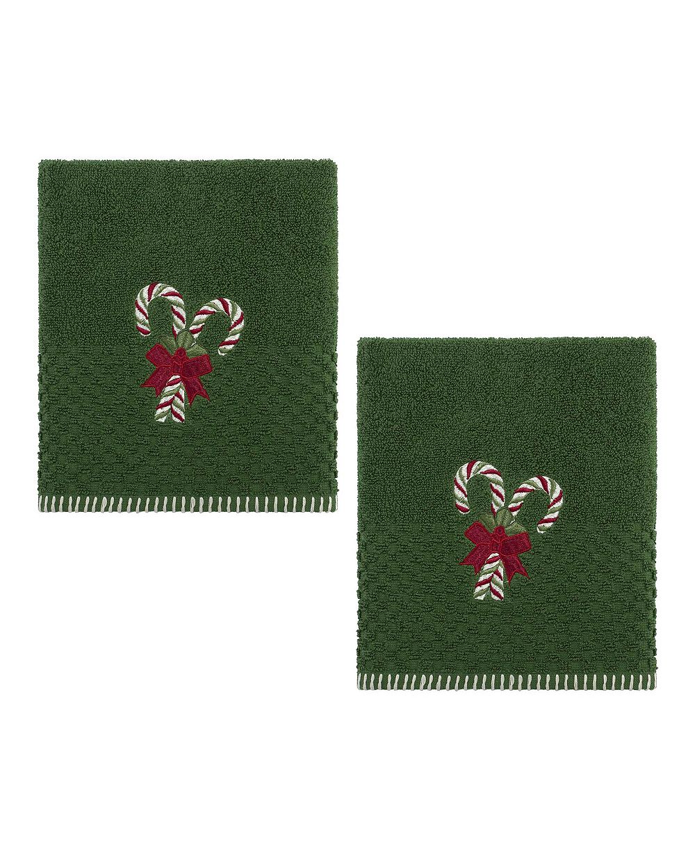 Avanti набор из 2 полотенец для рук Candy Cane из хлопка, 28" x 16"