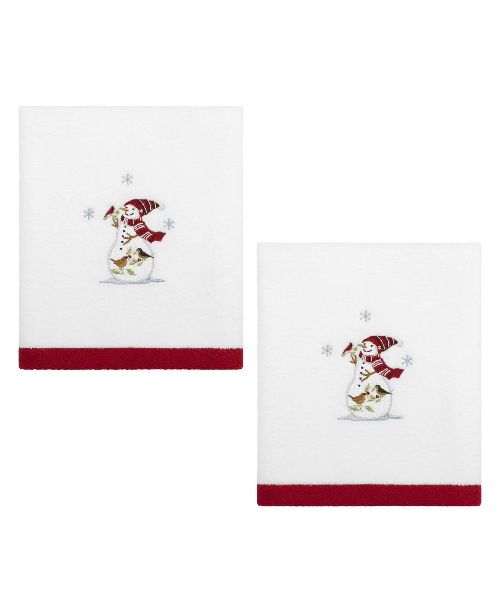 Holiday Cheer Cotton 2-Pc. Hand Towel Set, 28" x 16"