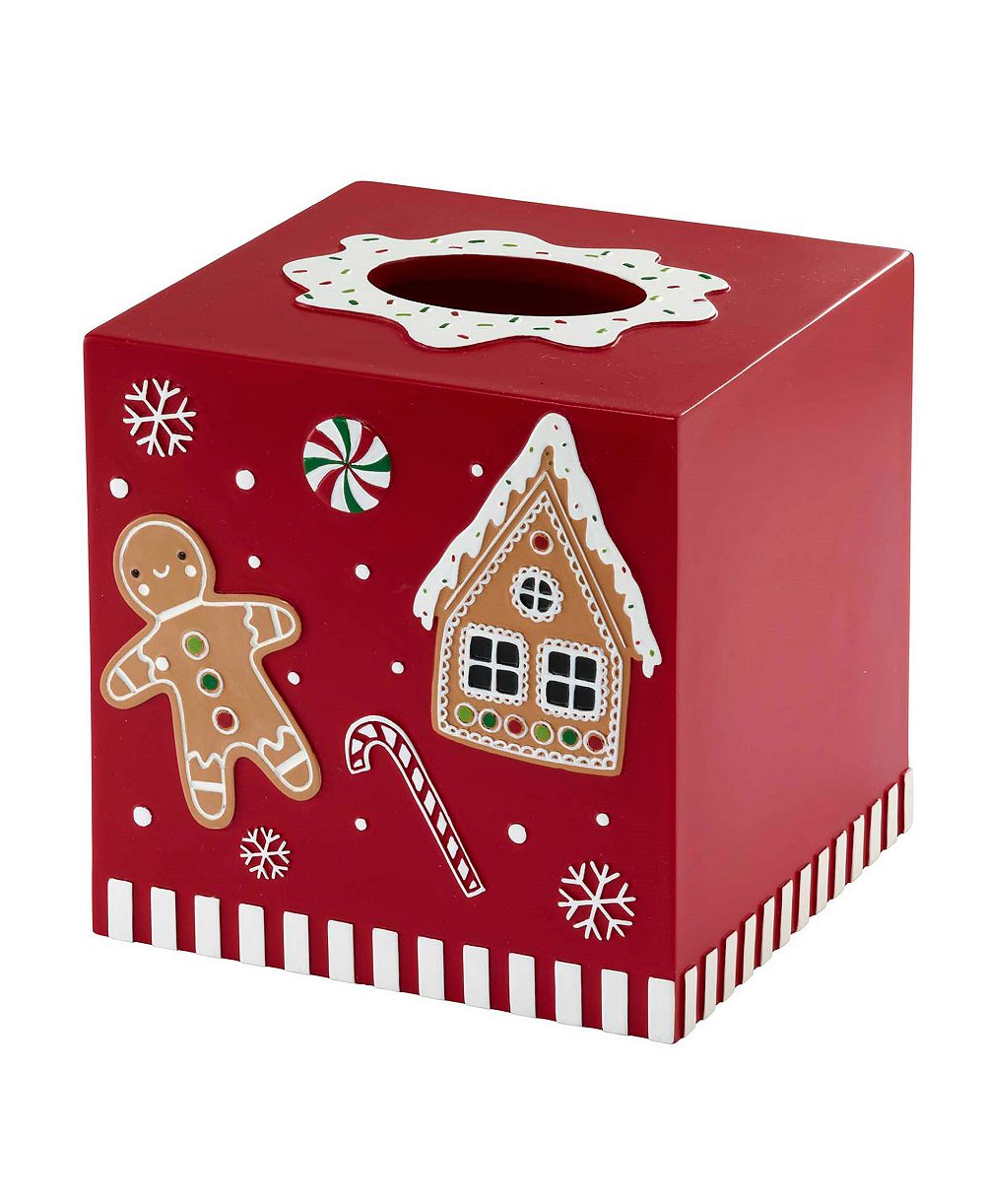 Avanti Gingerbread Man Resin Tissue Cover