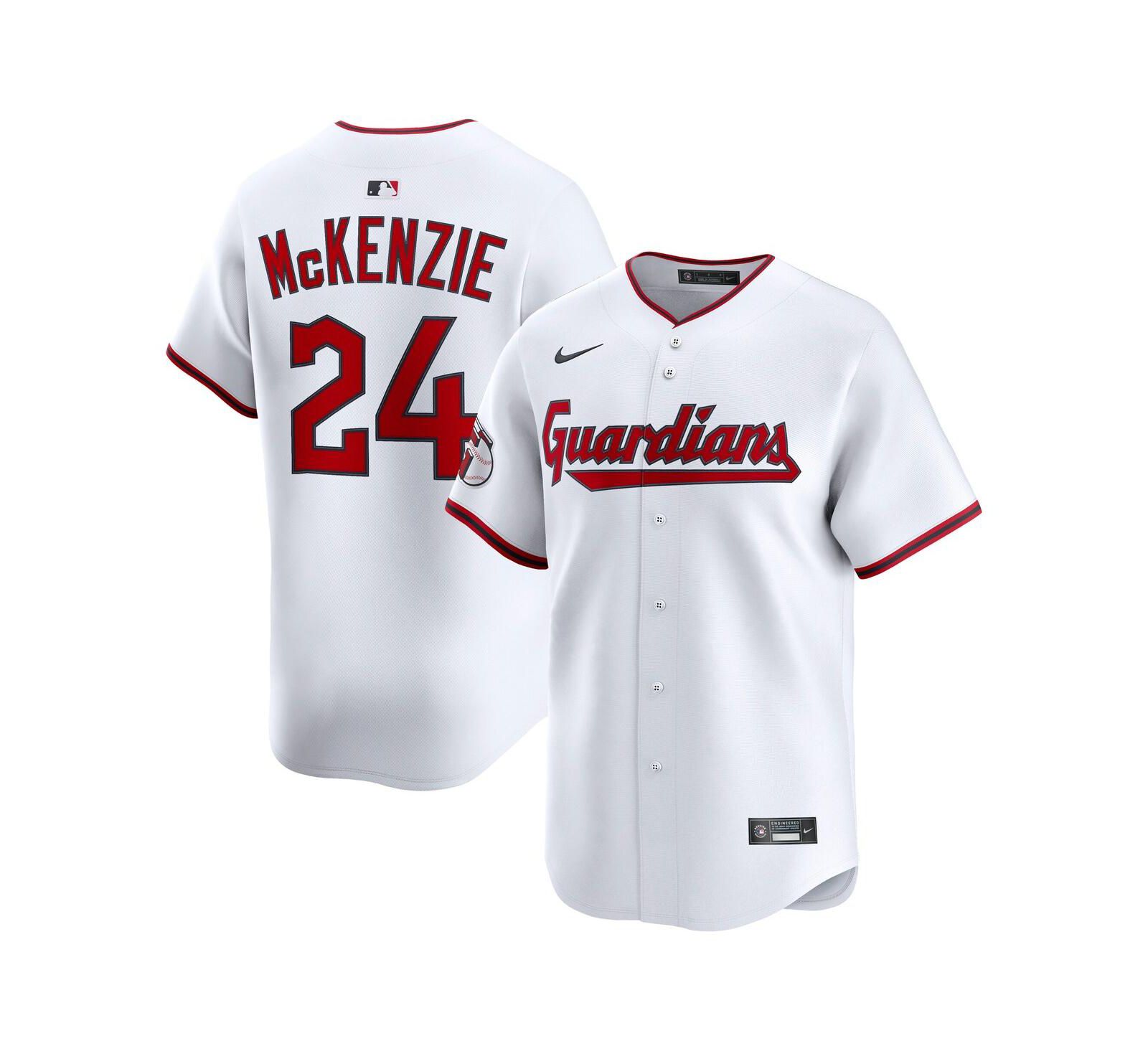 Nike Мужская джерси Triston McKenzie Cleveland Guardians Home Limited Player