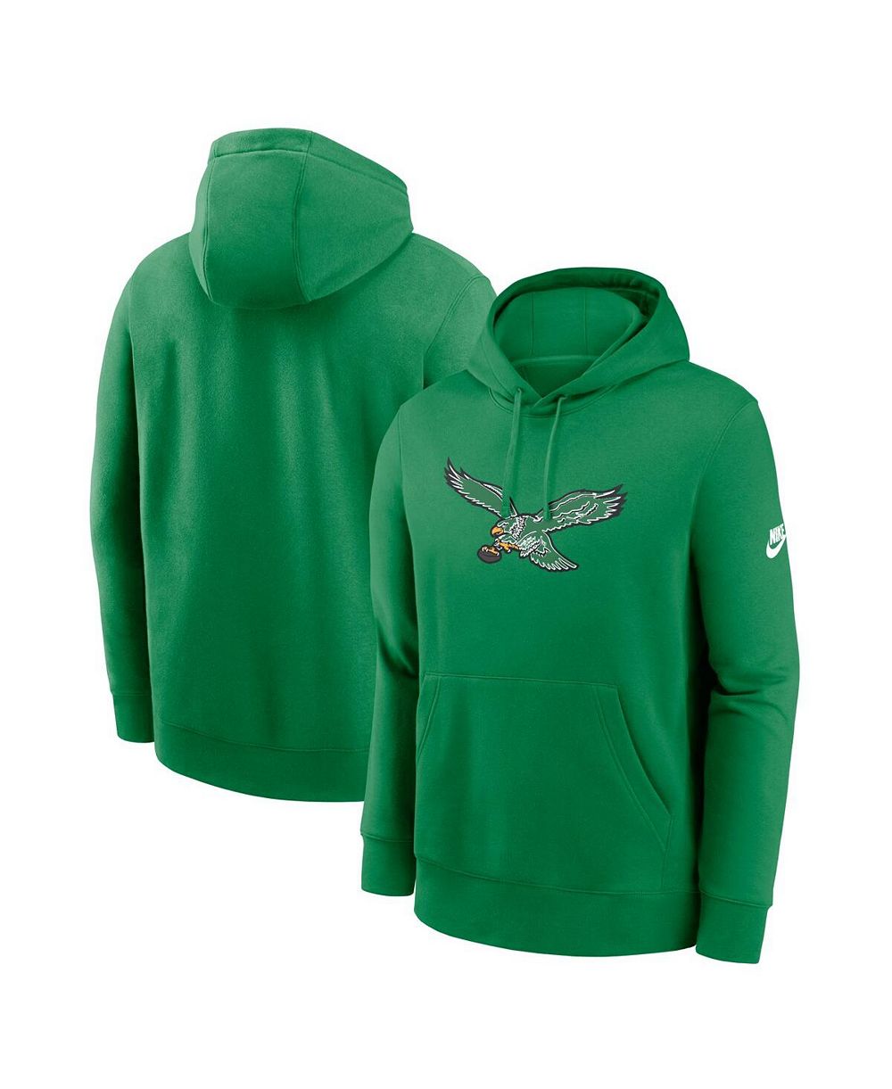 Мужское худи Nike Kelly Green Philadelphia Eagles из флиса Club Fleece