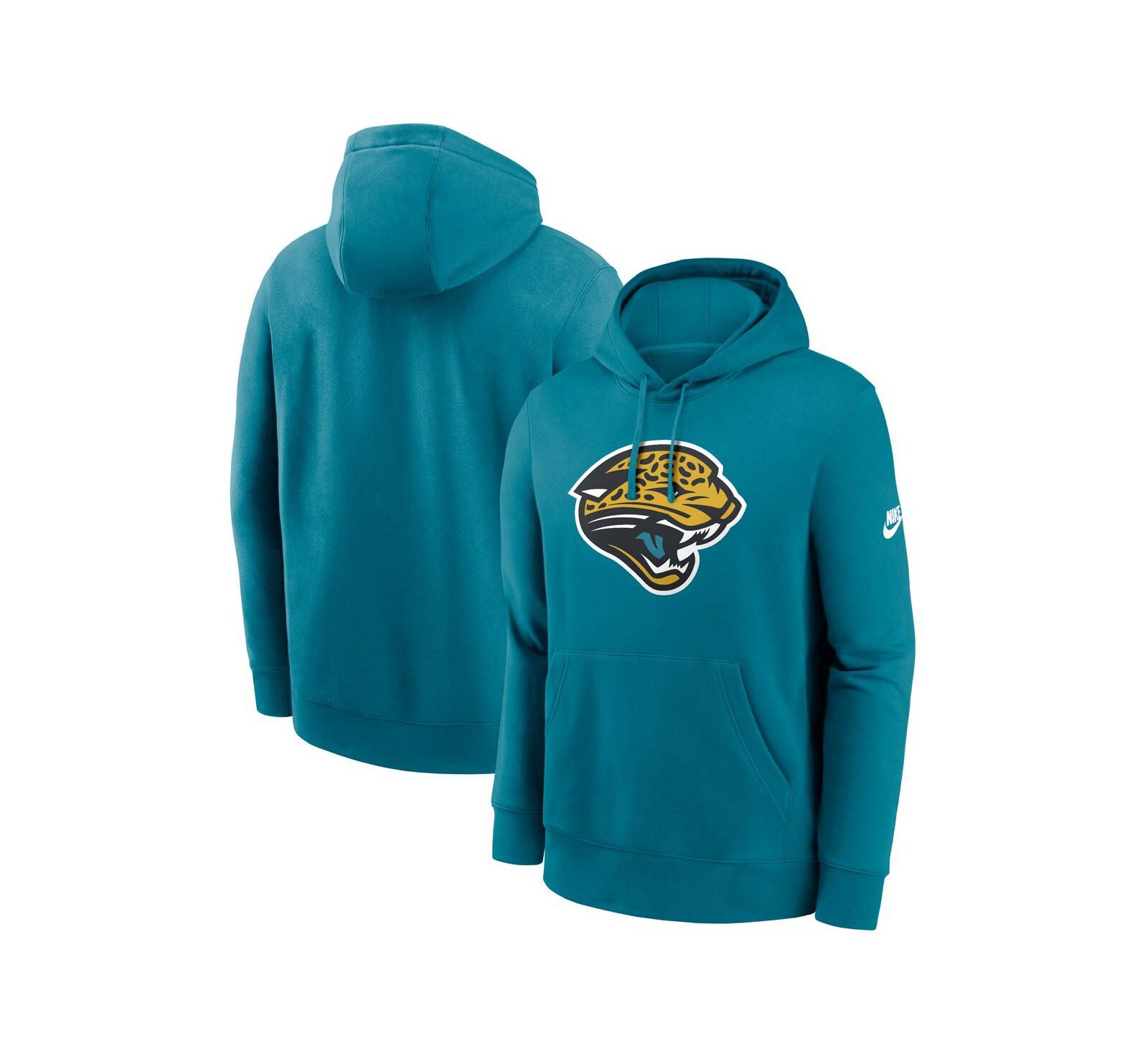 Nike Мужской бирюзовый худи Club Fleece с логотипом Jacksonville Jaguars