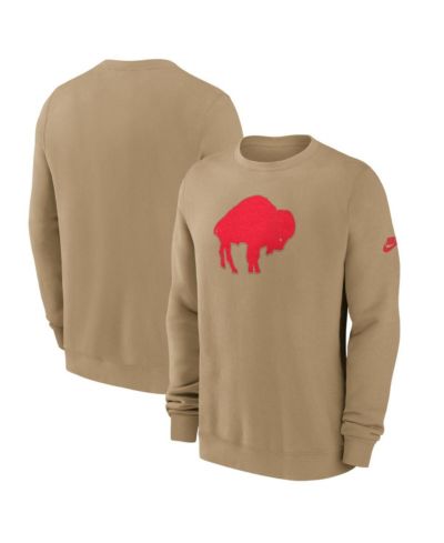Nike Men's Tan Buffalo Bills Swing Pass Rewind Club Pullover Sweatshirt