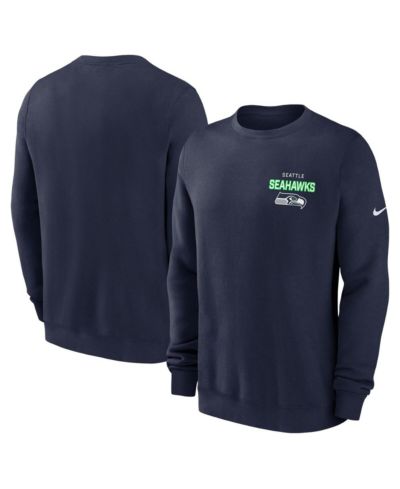 Nike Men's College Navy Seattle Seahawks Primetime Club Fleece Pullover Sweatshirt