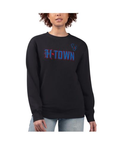 Женская флисовая толстовка G-III 4Her by Carl Banks Black Houston Texans H-Town Pullover