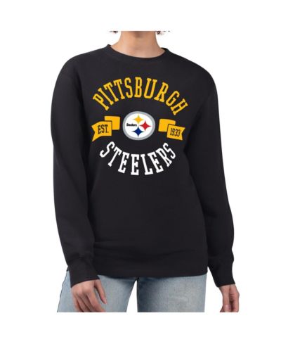 G-III 4Her by Carl Banks Женская толстовка Pittsburgh Steelers Black Large Team Graphic Fleece Pullover