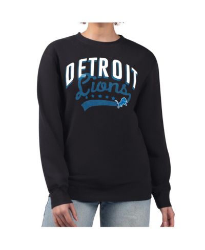 Женская толстовка G-III 4Her by Carl Banks Black Detroit Lions Fleece Pullover