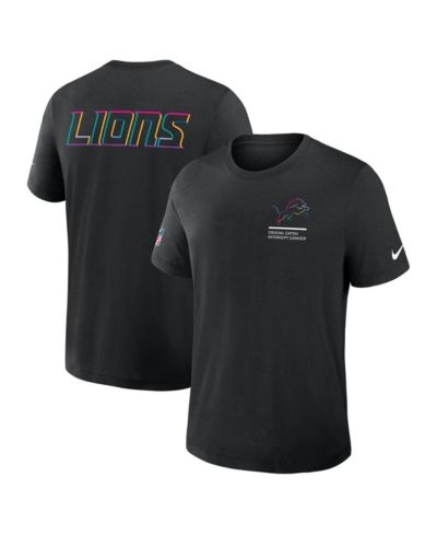 Nike Men's Black Detroit Lions Tall 2025 NFL Crucial Catch Tri-Blend Dri-FIT T-Shirt