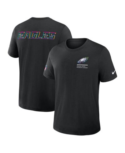 Мужская футболка Nike Philadelphia Eagles Tall 2025 NFL Crucial Catch Tri-Blend Dri-FIT, черная