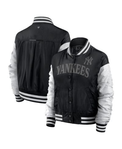 Fanatics Women's Black New York Yankees Elements Wave Full-Snap Jacket