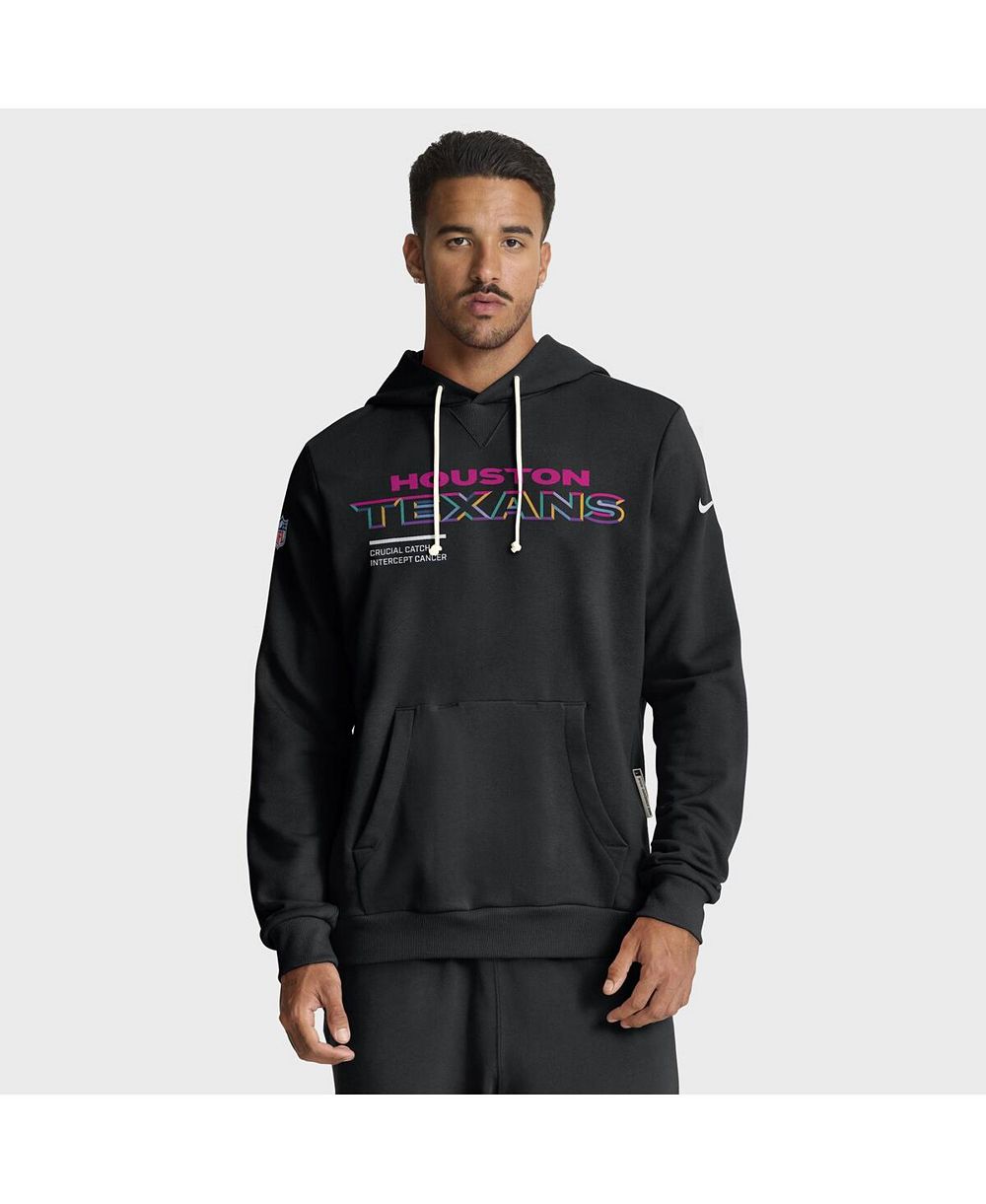 Мужская толстовка Nike Houston Texans 2025 NFL Crucial Catch Sideline Standard Issue Dri-FIT черная