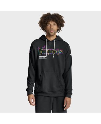 Nike Men's Black Minnesota Vikings 2025 NFL Crucial Catch Sideline Standard Issue Dri-FIT Hoodie