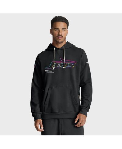 Мужское худи Nike New York Jets 2025 NFL Crucial Catch Sideline Standard Issue Dri-FIT Black