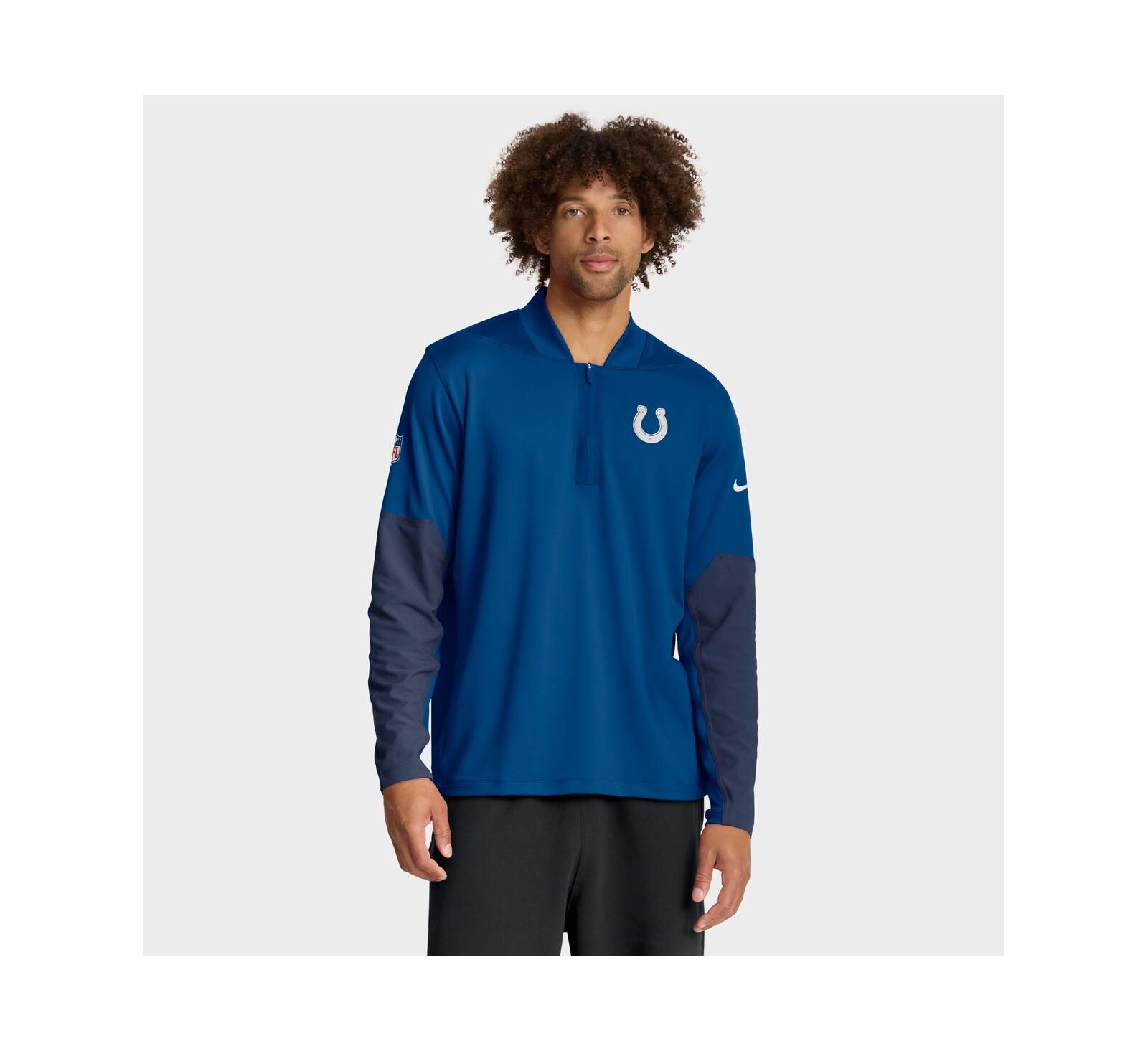 Свитшот Nike Мужской Royal Indianapolis Colts Dri-FIT с полумолнией