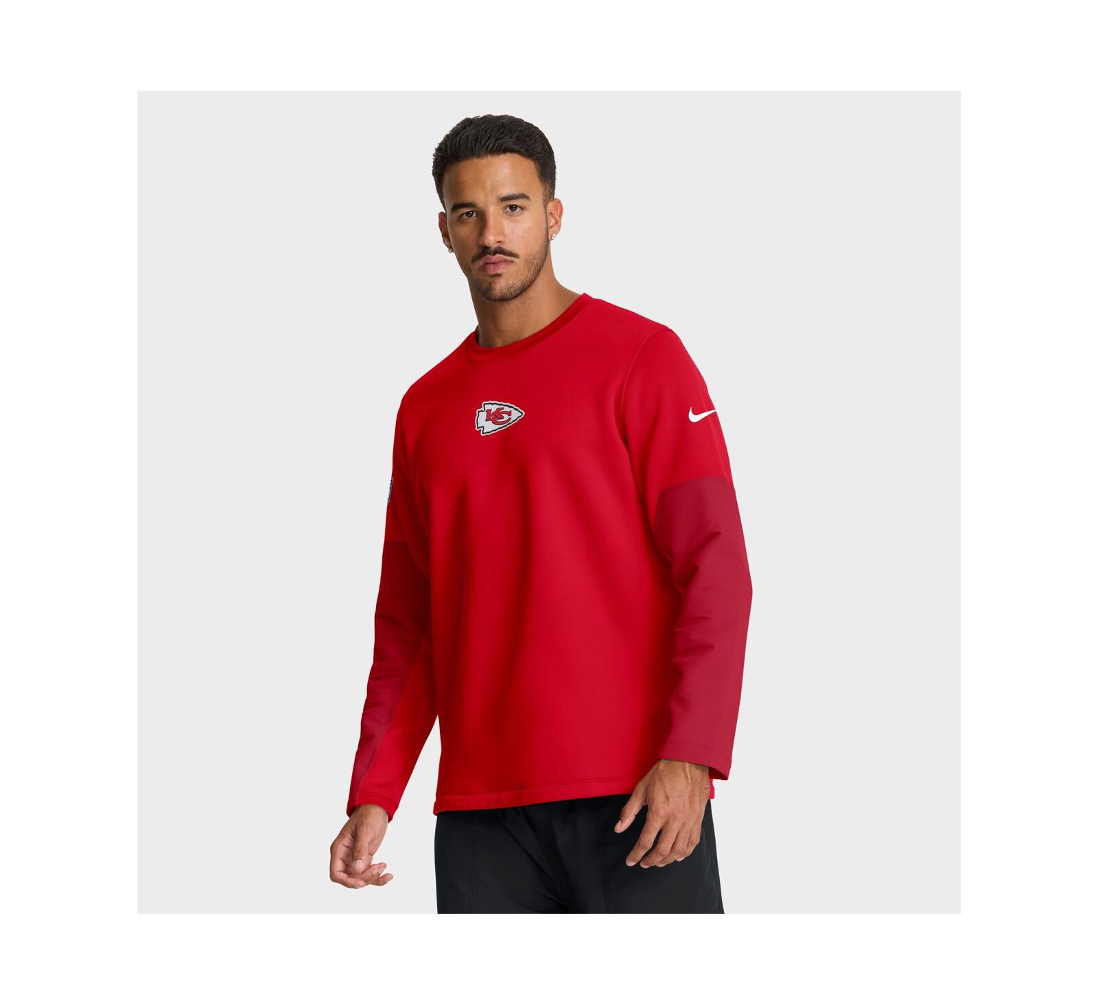 Nike Men's Red Kansas City Chiefs Sideline Scripted to Win Performance Long Sleeve T-Shirt