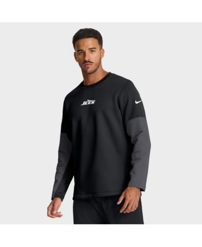 Nike Мужская футболка с длинным рукавом New York Jets Sideline Scripted to Win, черная