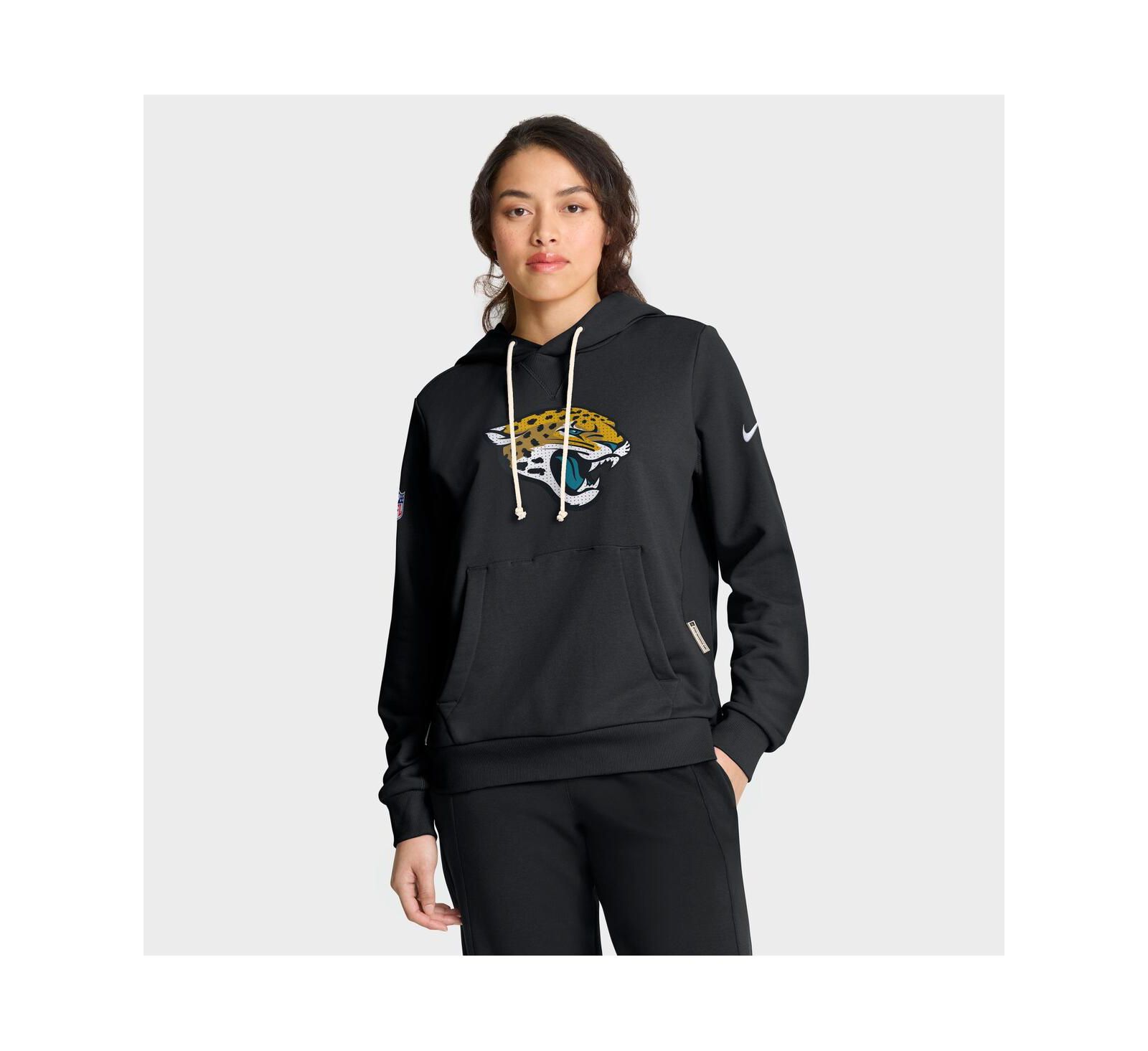 Nike Женский худи Jacksonville Jaguars Sideline Standard Issue Dri-FIT, черный