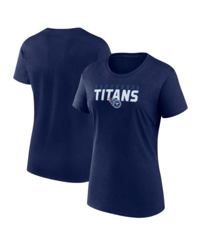 Женская футболка Logo Athletic Navy Tennessee Titans Lean