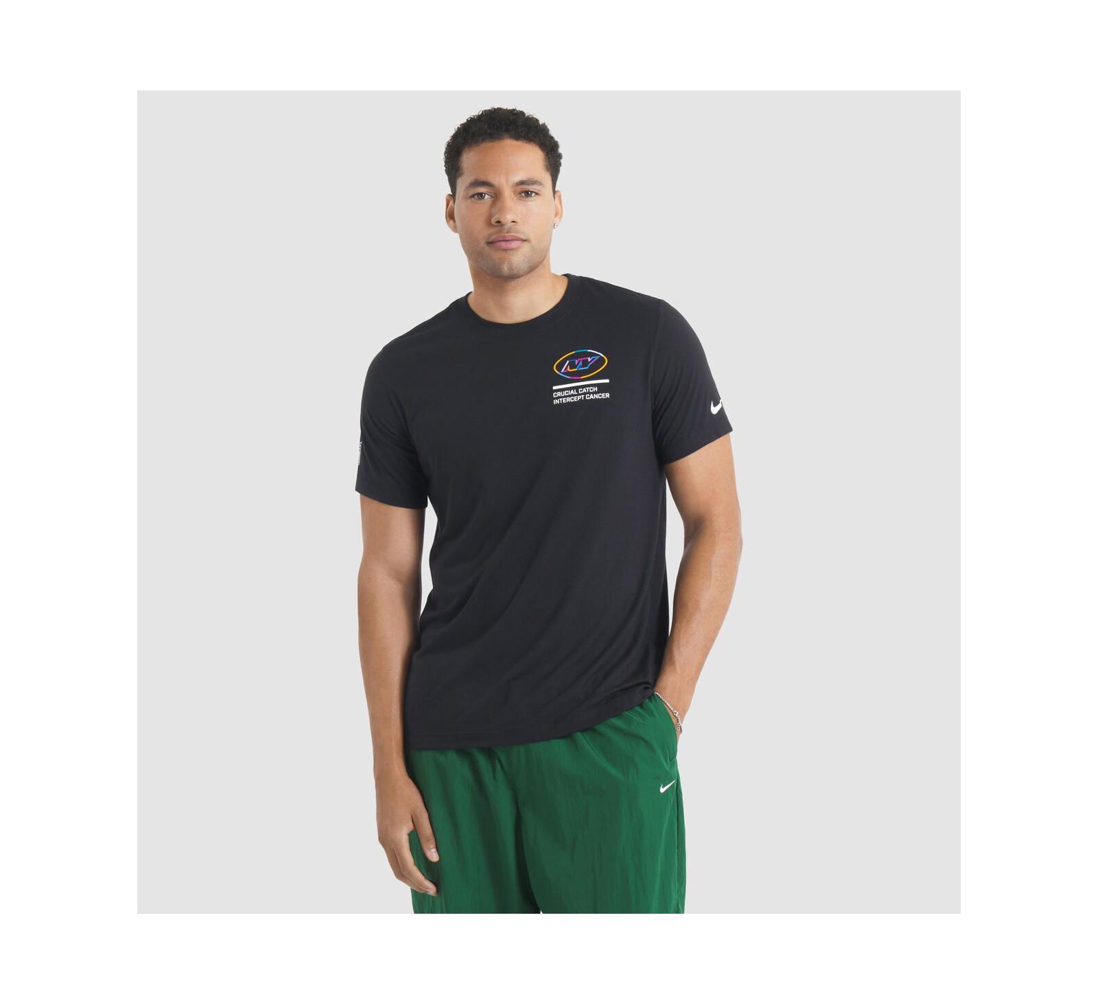 Nike Men's Black New York Jets 2025 NFL Crucial Catch Tri-Blend Dri-FIT T-Shirt