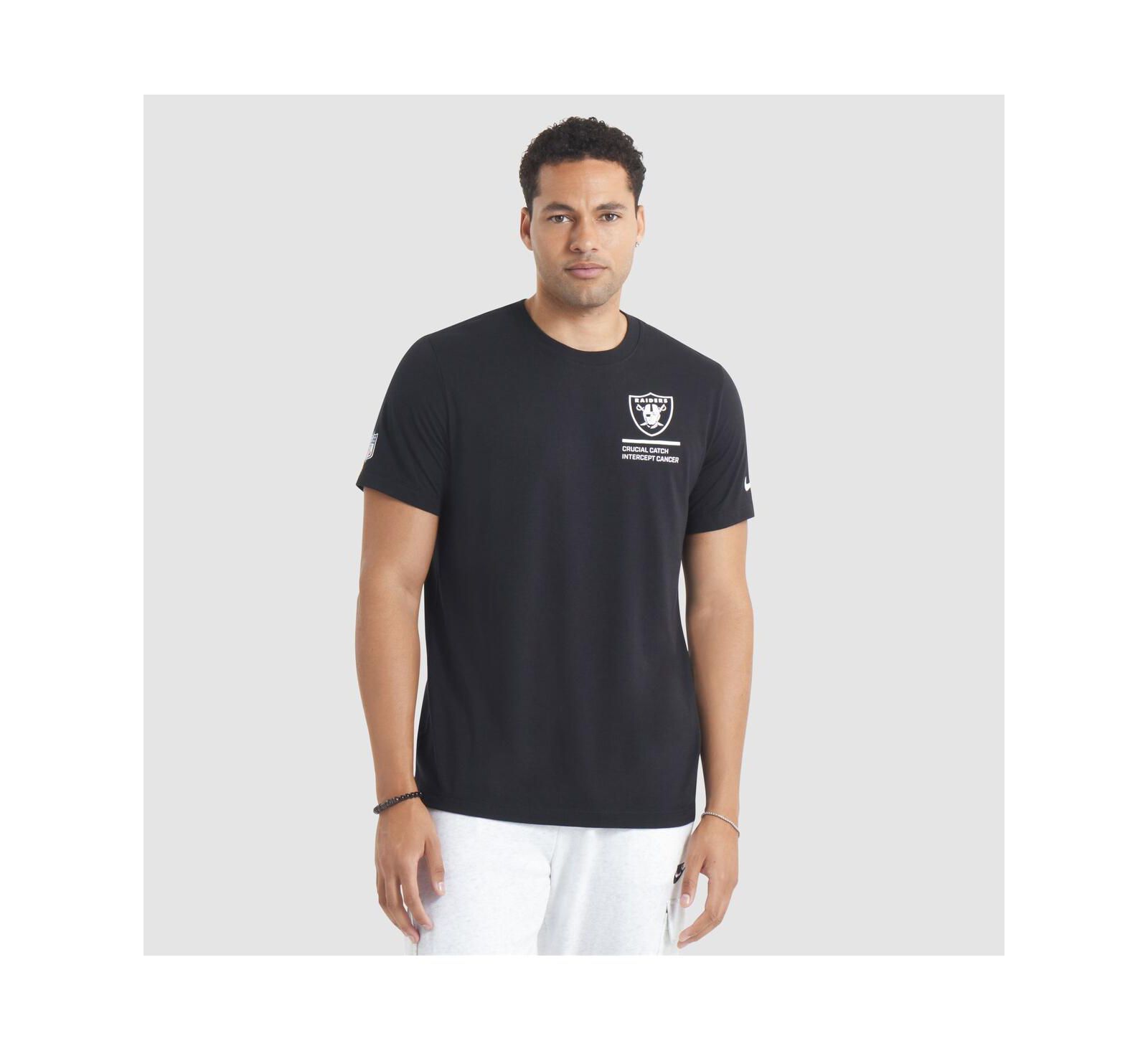 Nike Men's Black Las Vegas Raiders 2025 NFL Crucial Catch Tri-Blend Dri-FIT T-Shirt