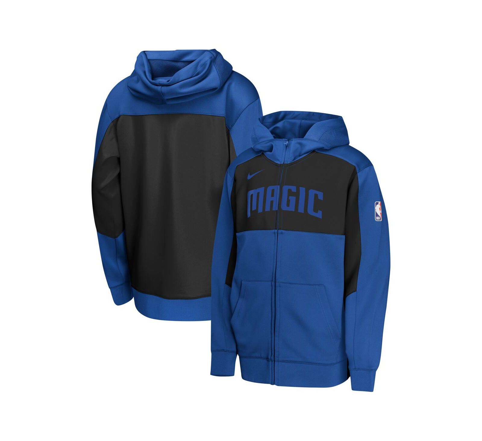 Худи Nike Big Boys and Girls Blue/Black Orlando Magic Authentic On-Court Showtime Performance Full-Zip