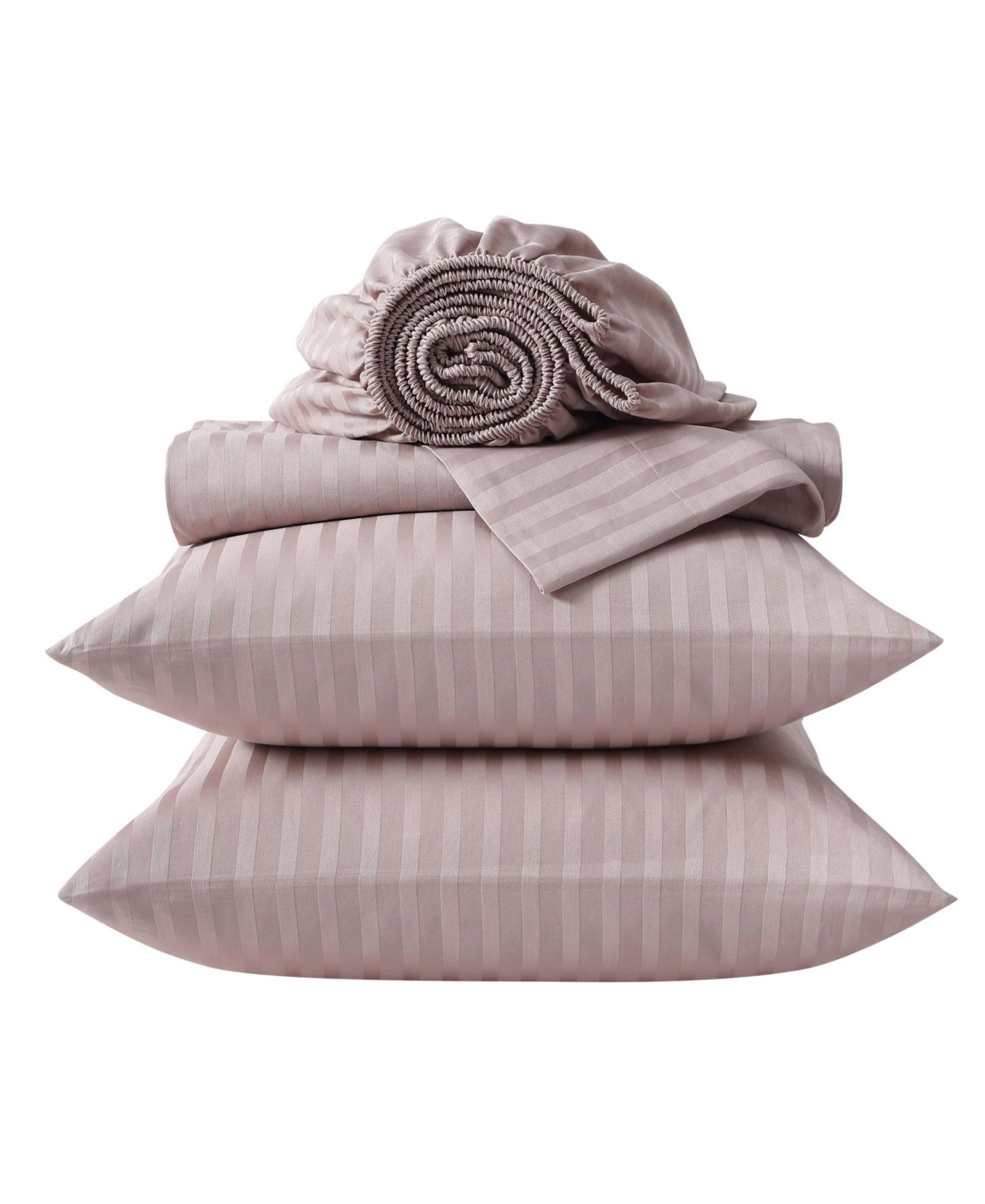 Vera Wang Solid Dobby Stripe 290-Thread Count Cotton 4-Pc. Sheet Set, Queen