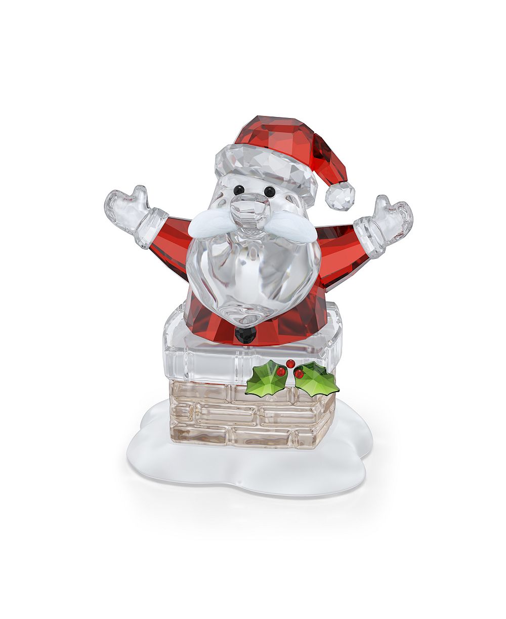 Фигурка Swarovski Holiday Cheers Санта-Клаус и камин