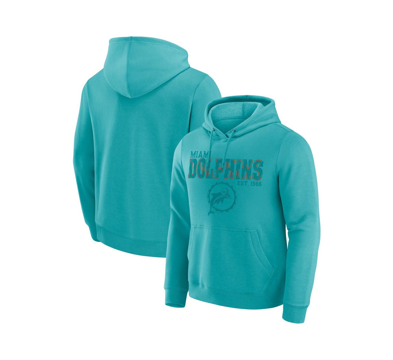 Мужское худи Darius Rucker Collection by Fanatics Aqua Miami Dolphins Faded