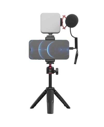 SmallRig simorr Vigor VK-50 комплект штатива для влога с видео LED светом Vibe P96 и микрофоном Wave S1 Lite
