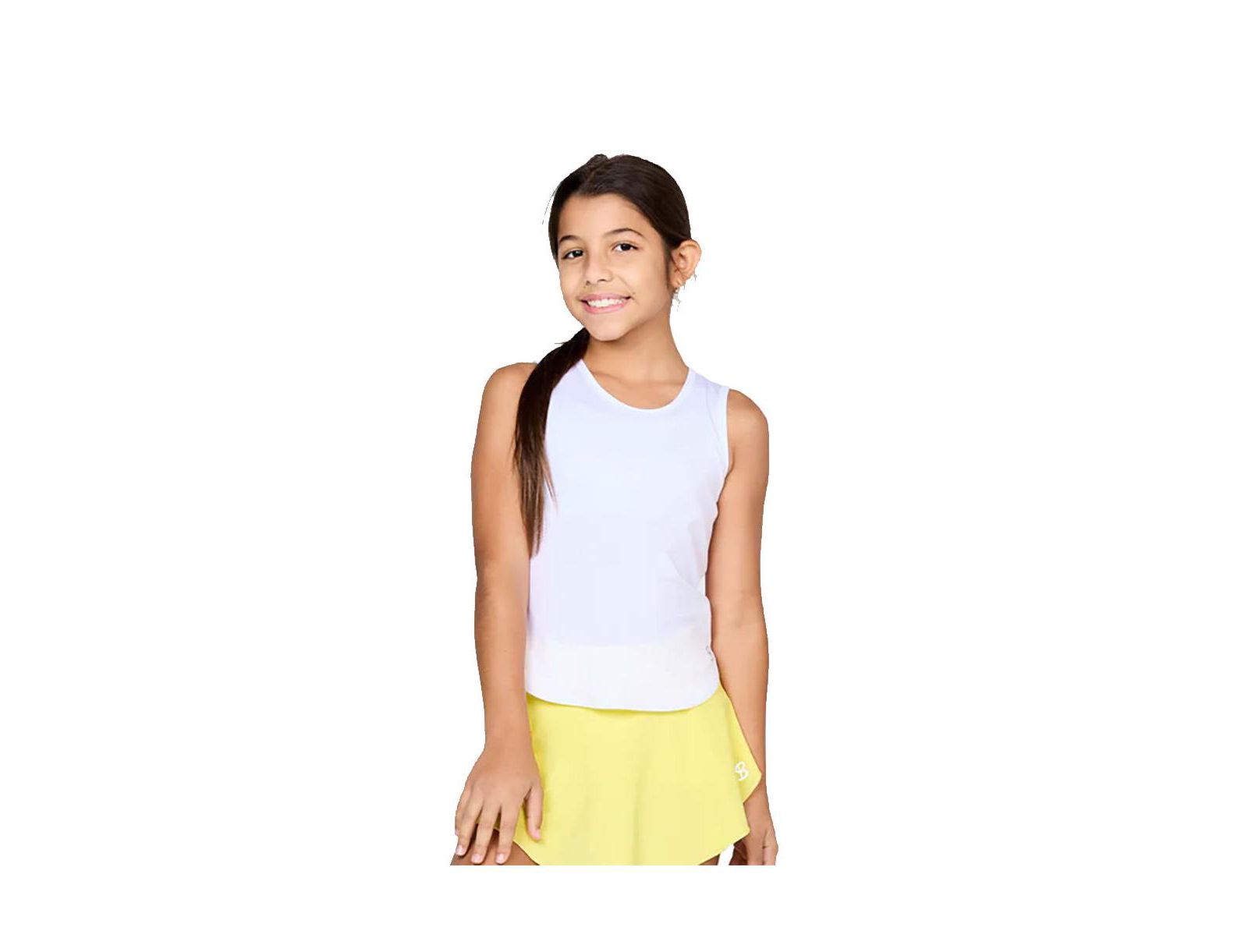 Детский майка-топ Sofibella UV White Tennis, белый, XXS
