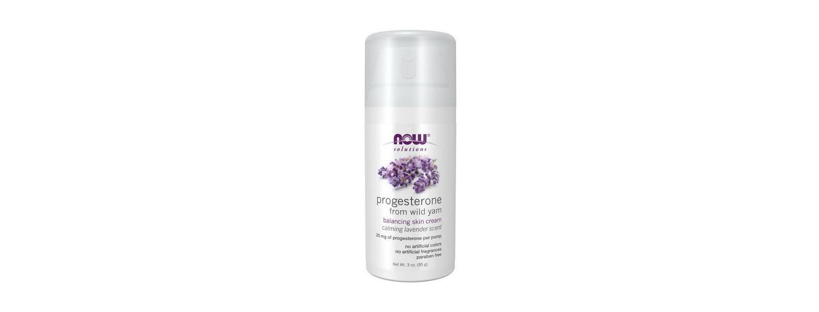 Крем для лица с прогестероном NOW Foods Natural с лавандой, 3 Oz