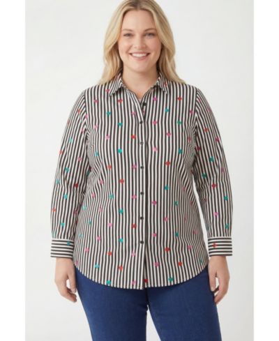 Heart stripe black multi