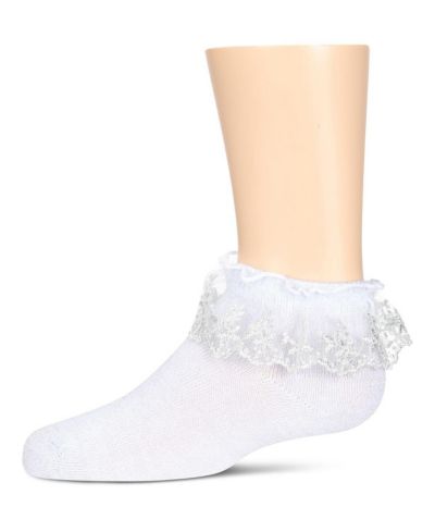 Детские носочки Memoi Little Girls Step and Shimmer Ruffle Anklet