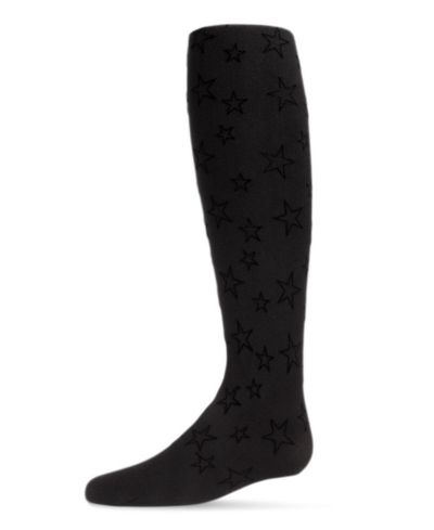 Непрозрачные колготки Memoi Girls All Over Star Flocked