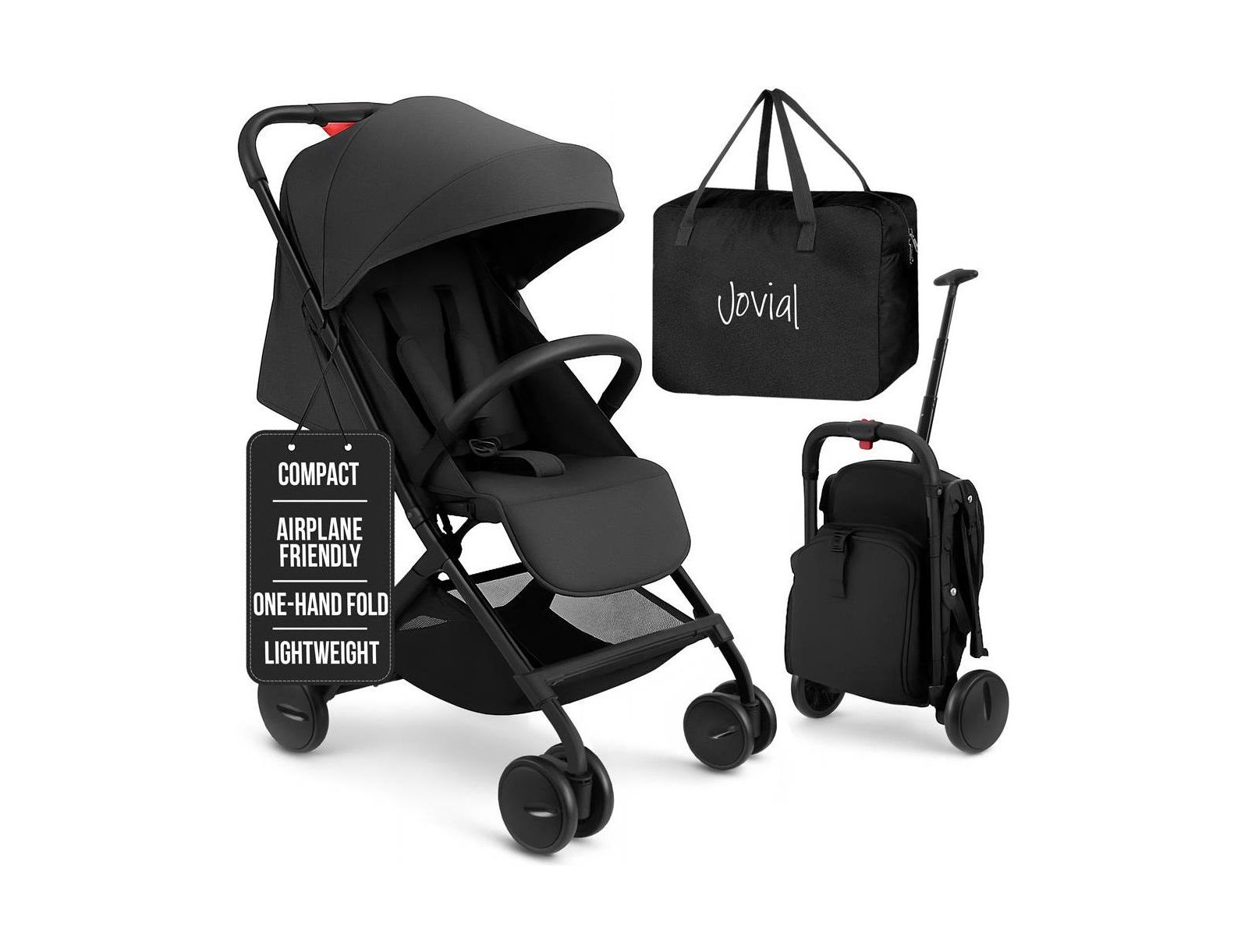 Jovial Compact & Portable Folding Baby Stroller – Lightweight, Easy to Fold, Perfect for Travel & On-the-Go Convenience for Parents and Babies
