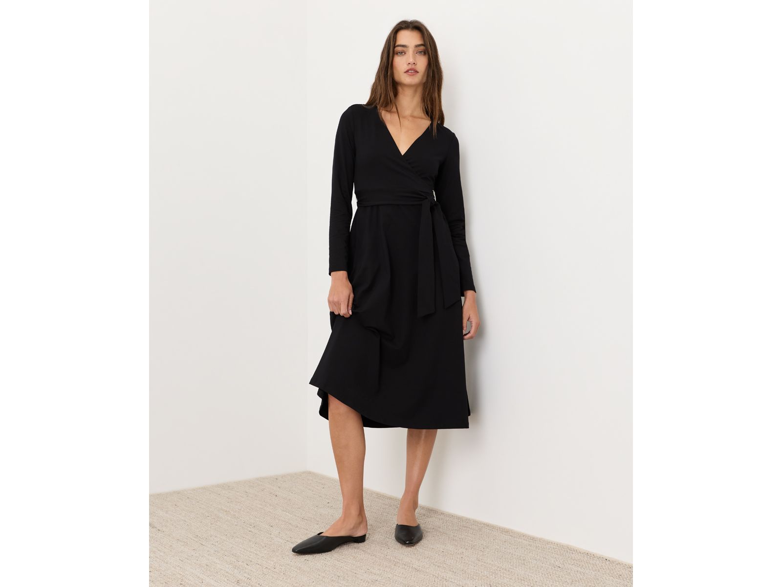 Pact Женский Fit & Flare Wrap Dress Made With Organic Cotton