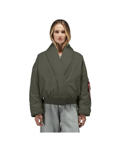 Женская летная куртка Alpha Industries с воротником-шалью W